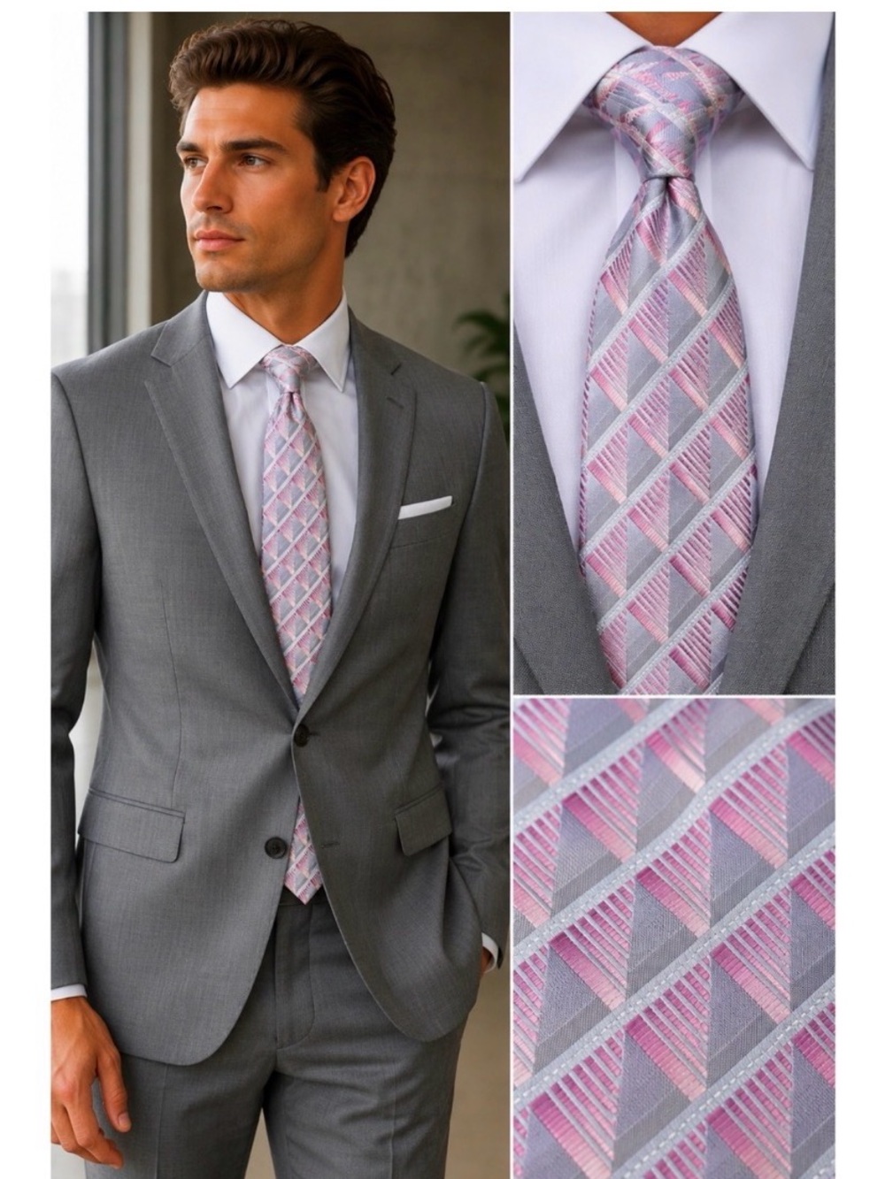 Statements Silk Printed Mens Tie
